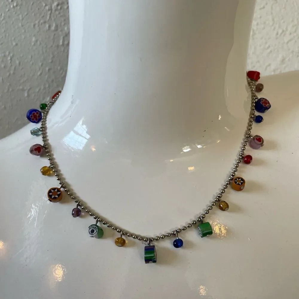 Fimo Clay Bead Chain Necklace